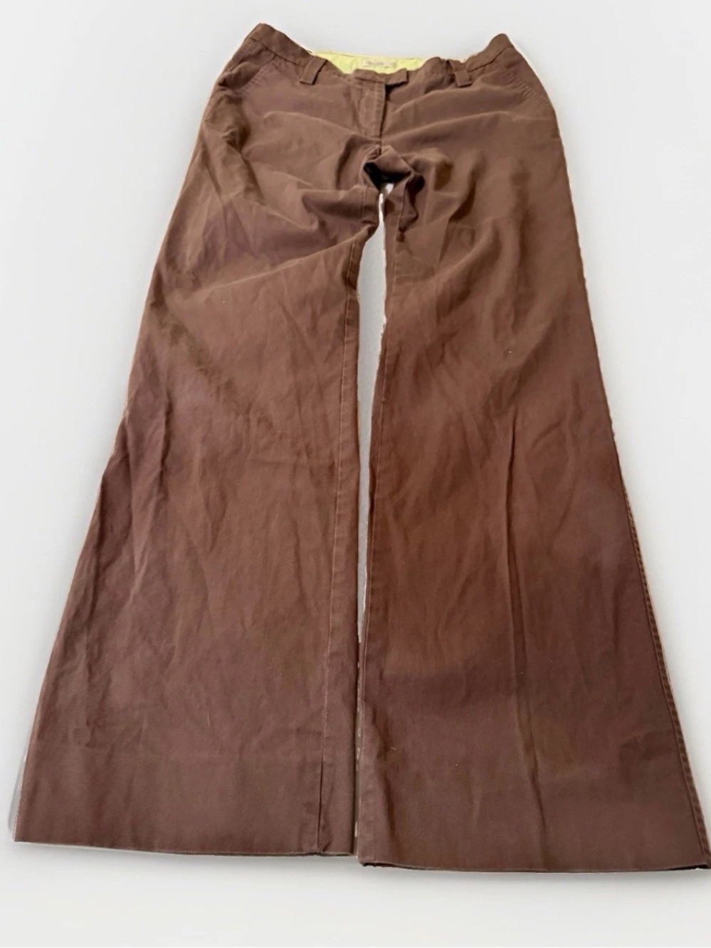 J Lindeberg Pants Women’s Flared Leg Brown Sz 10 (32x34) LowRise Made In Türkiye